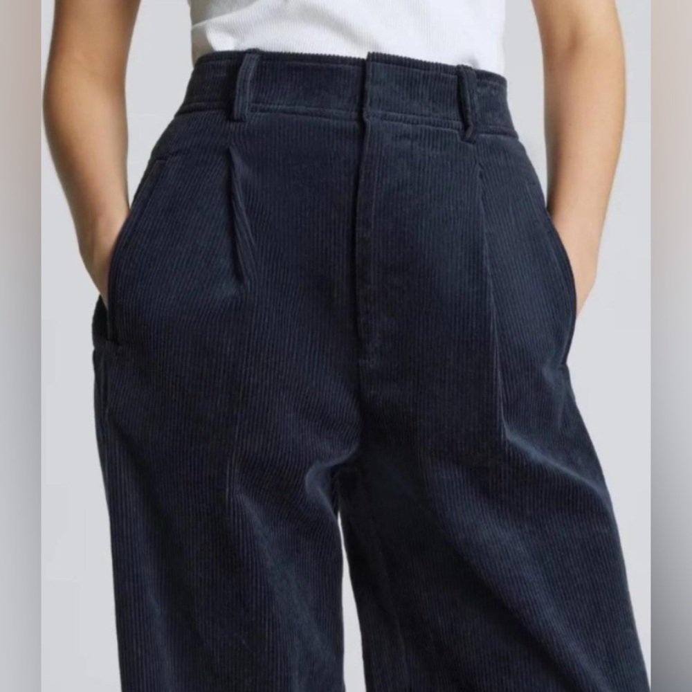 Everlane The Corduroy Way-High® Drape Pant - Deep Navy